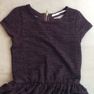 Kimchi Blue Girls Dress in Maroon with cap sleeve